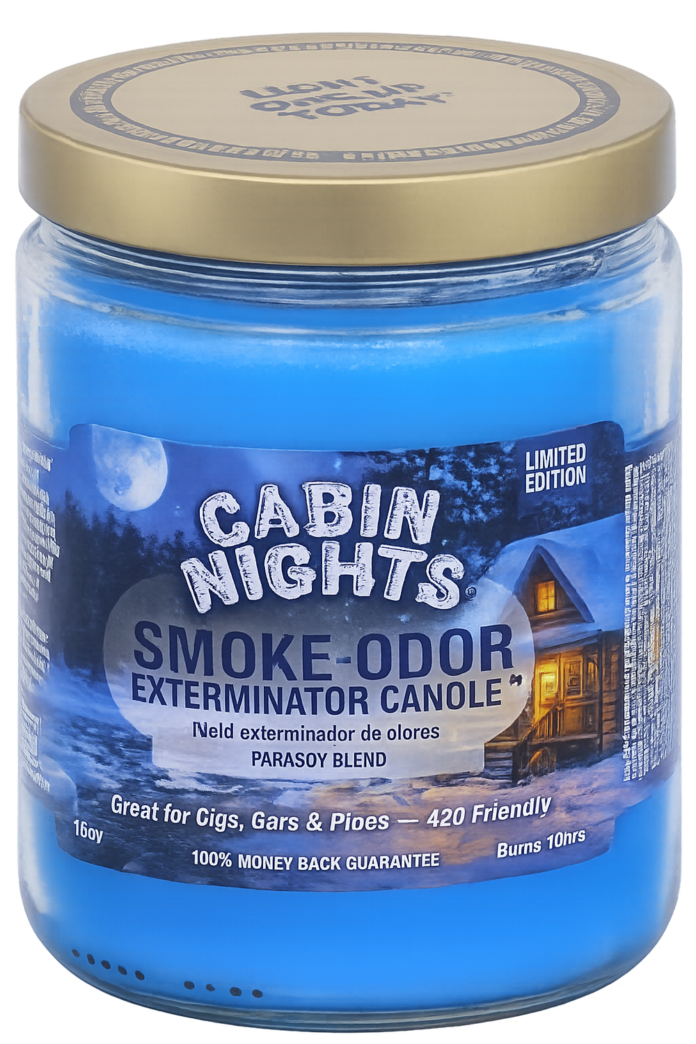 Cabin Nights Smoke Odor Exterminator Jar Candle – 13 oz