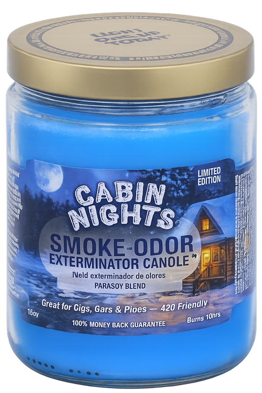 Cabin Nights Smoke Odor Exterminator Jar Candle – 13 oz