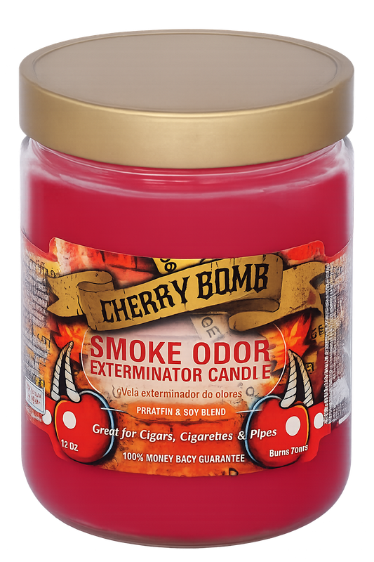 Cherry Bomb Smoke Odor Exterminator Jar Candle – 13 oz