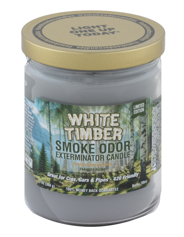 White Timber Smoke Odor Exterminator Jar Candle – 13 oz