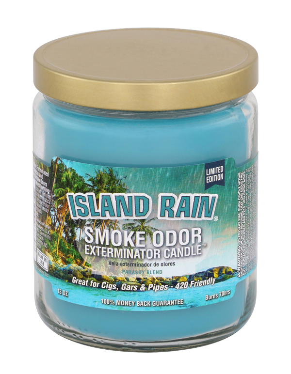 Island Rain Smoke Odor Exterminator Jar Candle – 13 oz