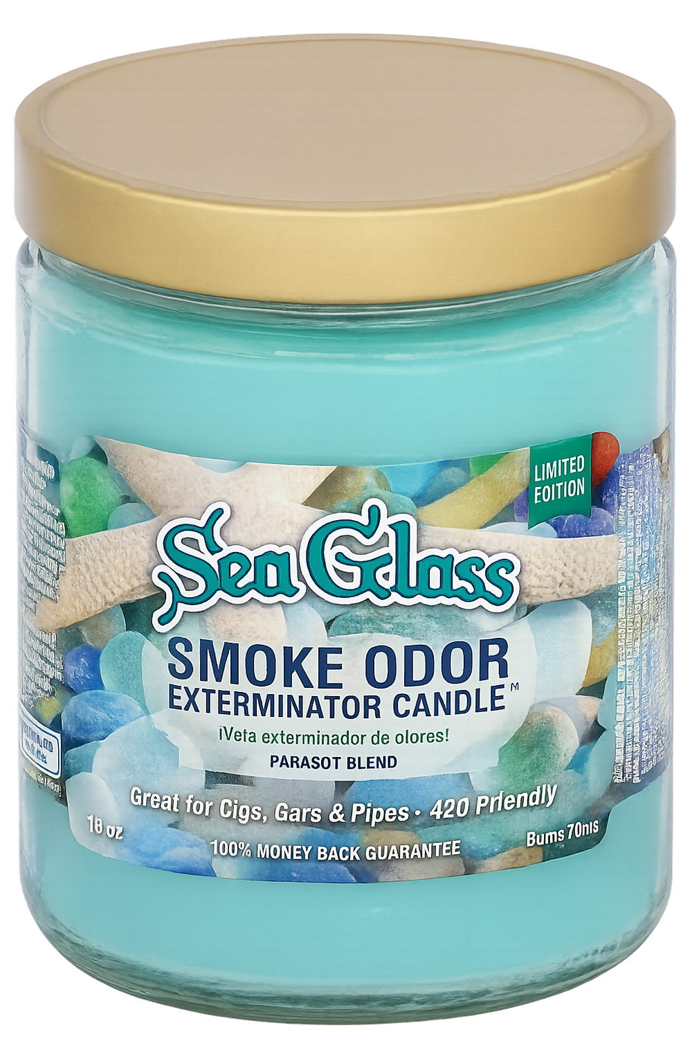 Sea Glass Smoke Odor Exterminator Jar Candle – 13 oz