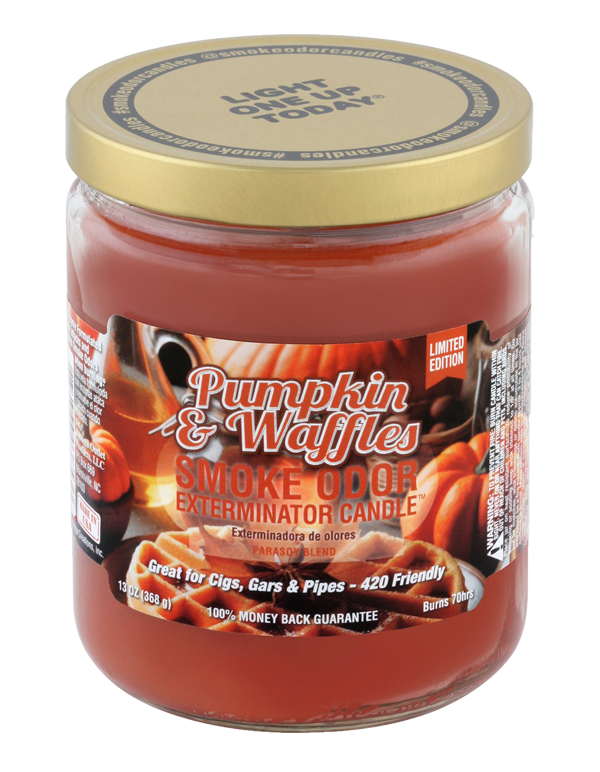 Pumpkin &amp; Waffles Smoke Odor Exterminator Jar Candle – 13 oz