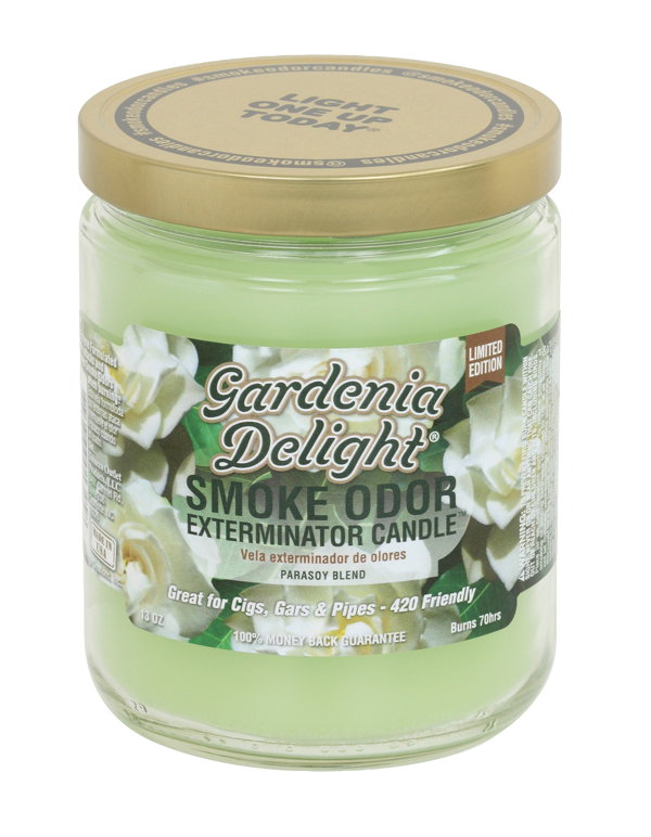 Gardenia Delight Smoke Odor Exterminator Jar Candle – 13 oz