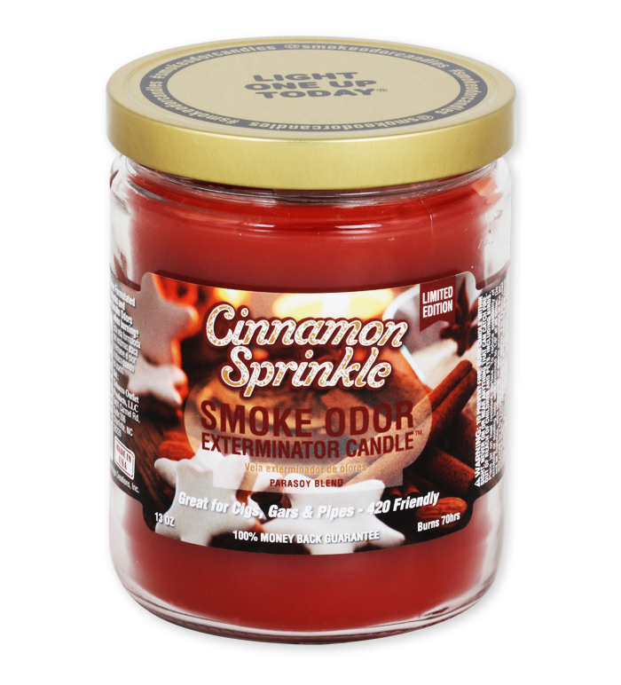 Cinnamon Sprinkle Smoke Odor Exterminator Jar Candle – 13 oz