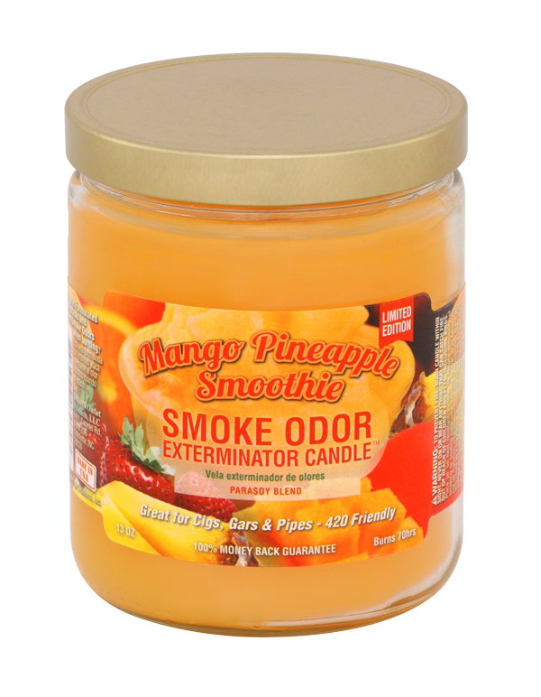 Mango Pineapple Smoothie Smoke Odor Exterminator Jar Candle – 13 oz