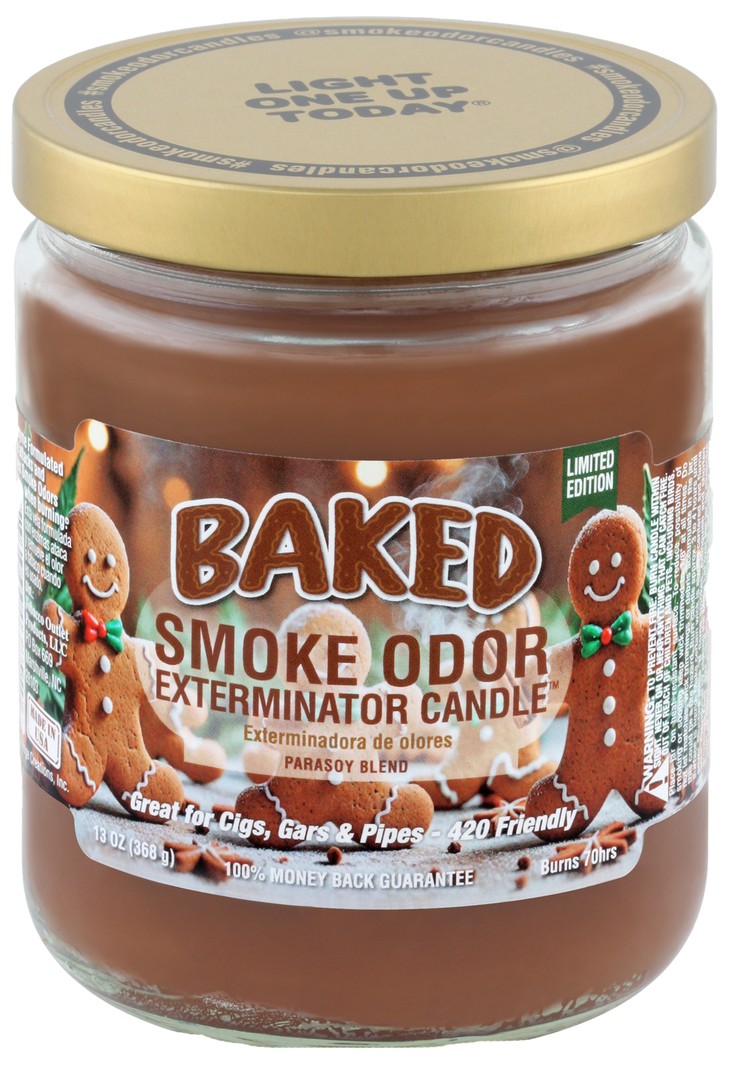 Baked Smoke Odor Exterminator Jar Candle – 13 oz