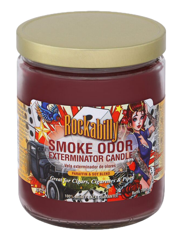 Rockabilly Smoke Odor Exterminator Jar Candle – 13 oz