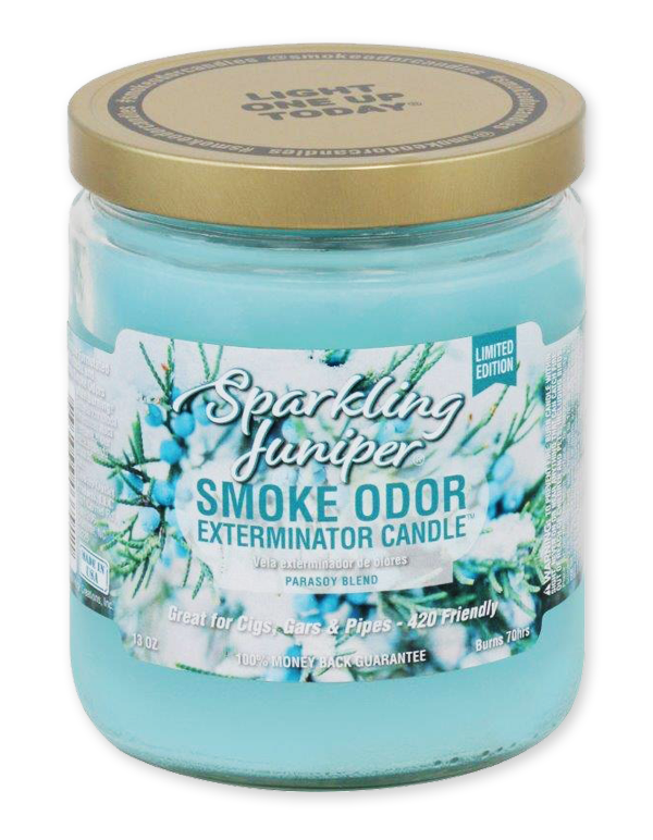 Sparkling Juniper Smoke Odor Exterminator Jar Candle – 13 oz