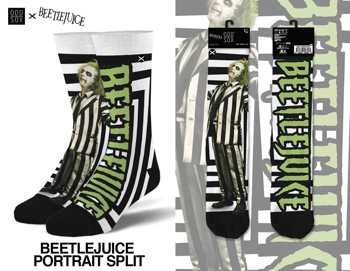 Beetlejuice Men's Crew Socks