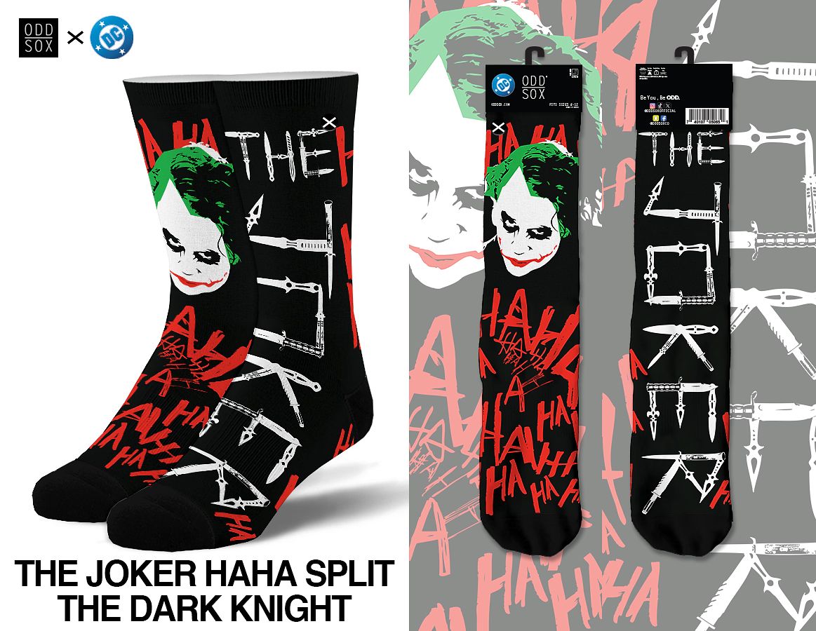 The Joker HaHa Split - Mens Crew Straight Warner Bros