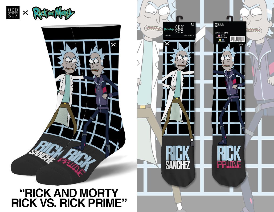 Rick vs Rick Prime - Mens Crew Straight Warner Bros