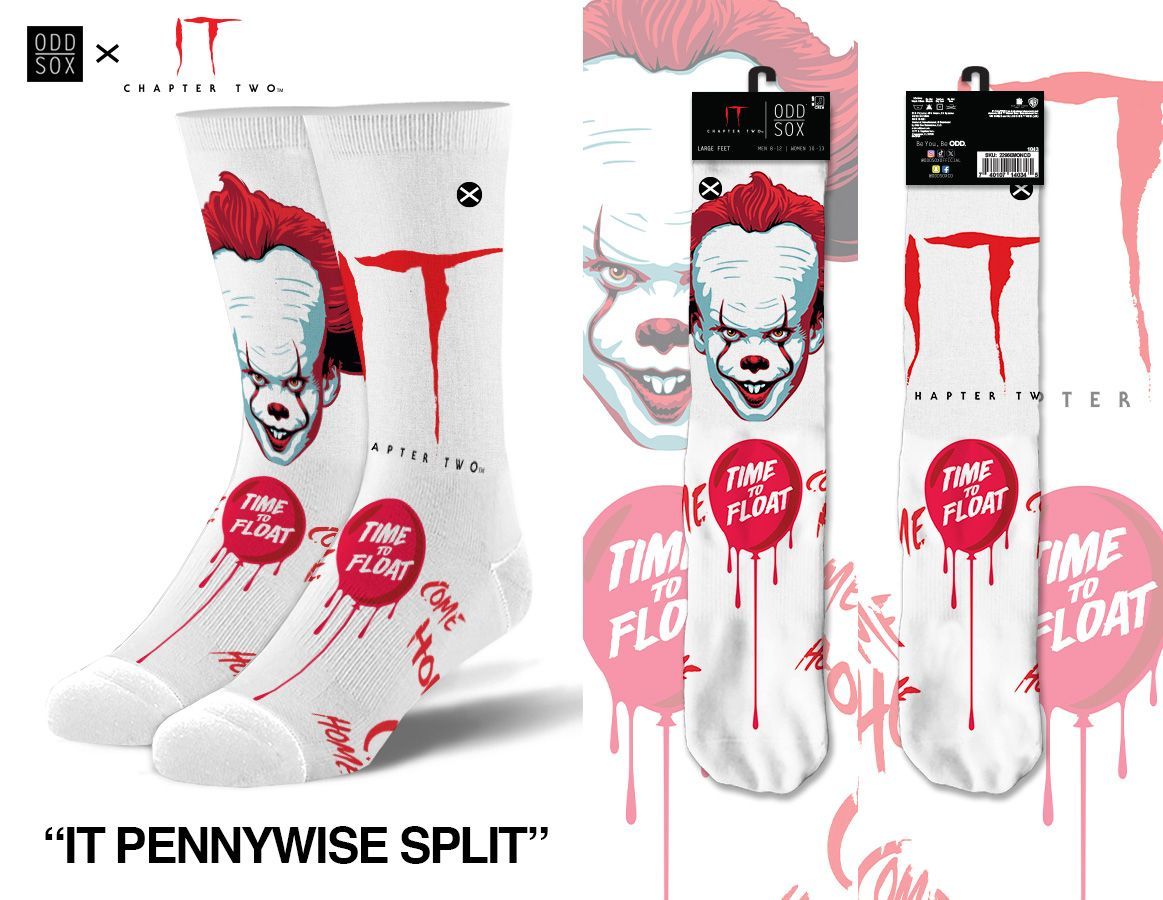 IT Pennywise Split - Mens Crew Straight Warner Bros