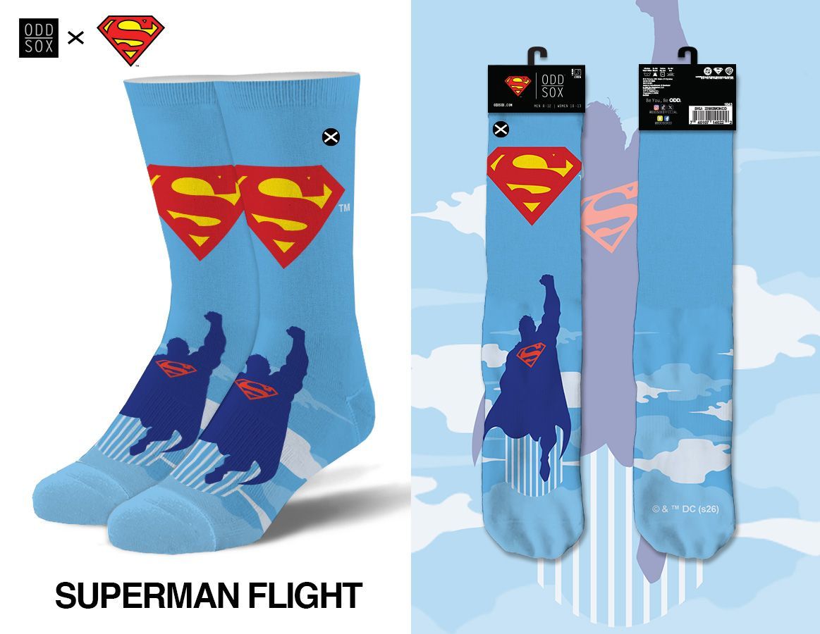Superman Flight - Mens Crew Straight Warner Bros
