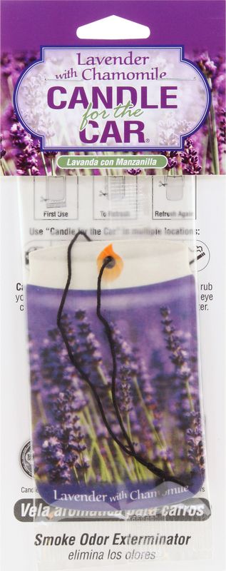 Lavender with Chamomile Smoke Odor Exterminator Car Hanger