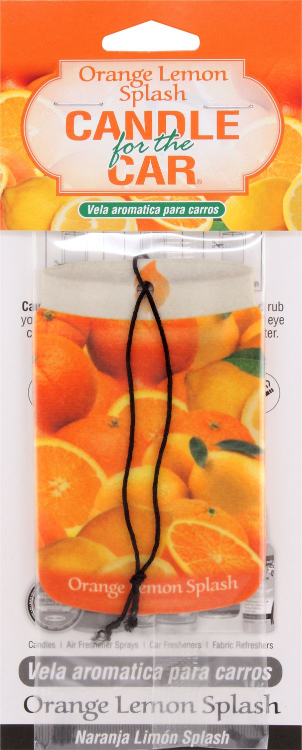 Orange Lemon Splash Smoke Odor Exterminator Car Hanger