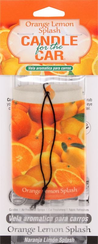Orange Lemon Splash Smoke Odor Exterminator Car Hanger