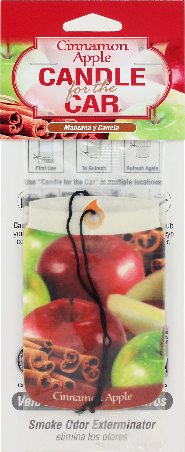 Cinnamon Apple Smoke Odor Exterminator Car Hanger