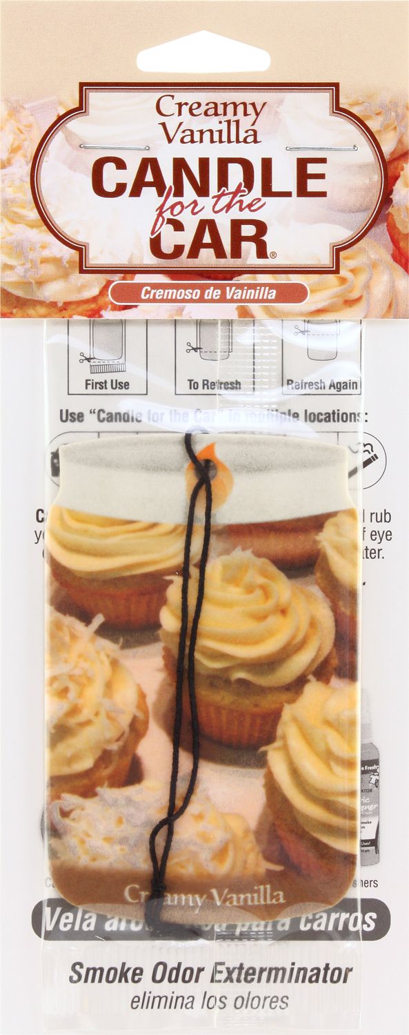 Creamy Vanilla Smoke Odor Exterminator Car Hanger