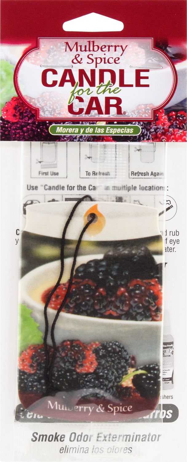 Mulberry &amp; Spice Smoke Odor Exterminator Car Hanger