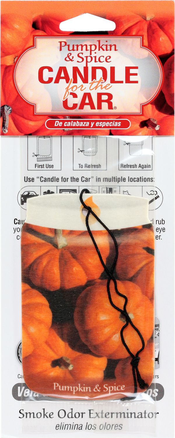Pumpkin &amp; Spice Smoke Odor Exterminator Car Hanger