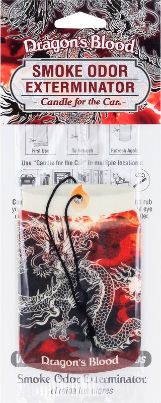 Dragon's Blood Smoke Odor Exterminator Car Hanger