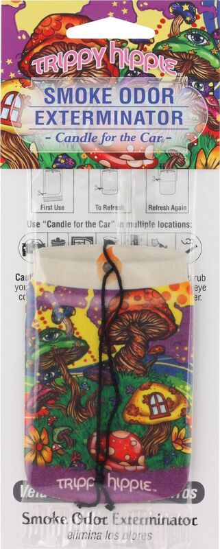 Trippy Hippie Smoke Odor Exterminator Car Hanger