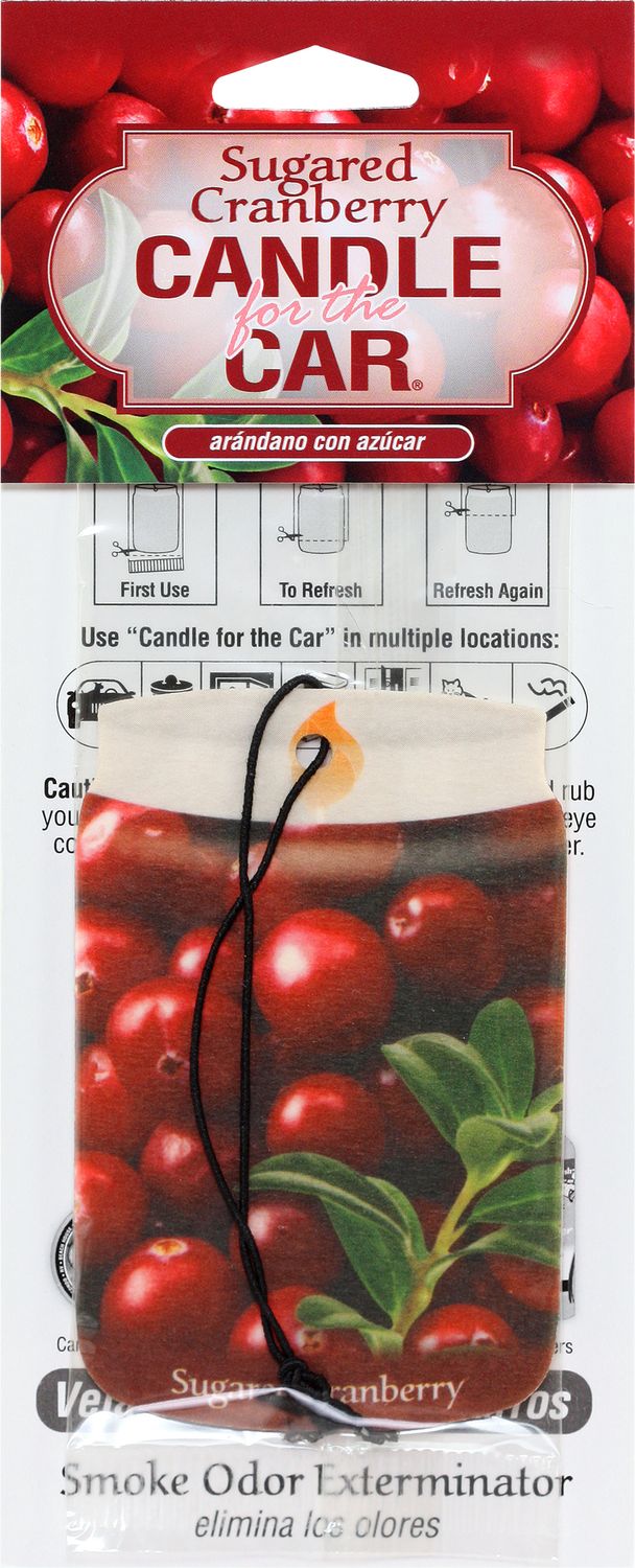 Sugared Cranberry Smoke Odor Exterminator Car Hanger