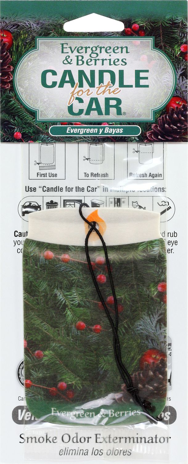 Evergreen &amp; Berries Smoke Odor Exterminator Car Hanger