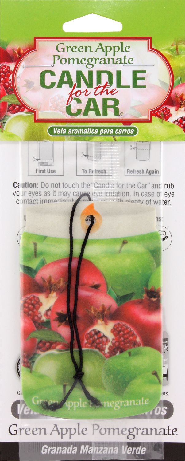 Green Apple Pomegranate Smoke Odor Exterminator Car Hanger