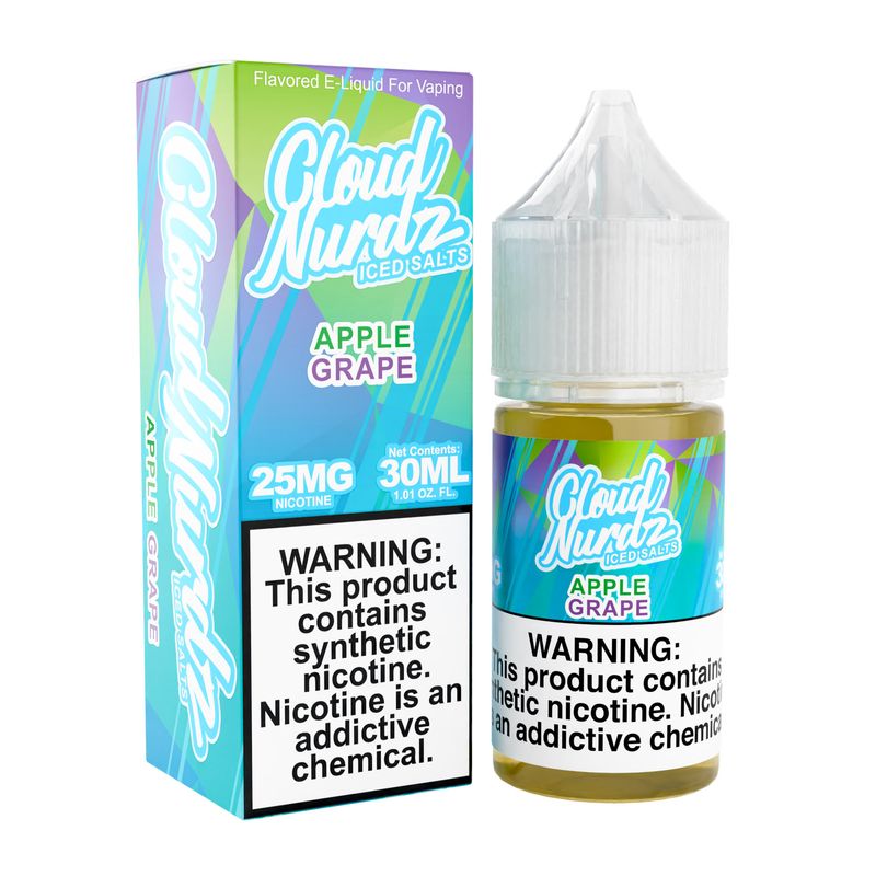 Cloud Nurdz Salt 30mL Apple Grape Iced