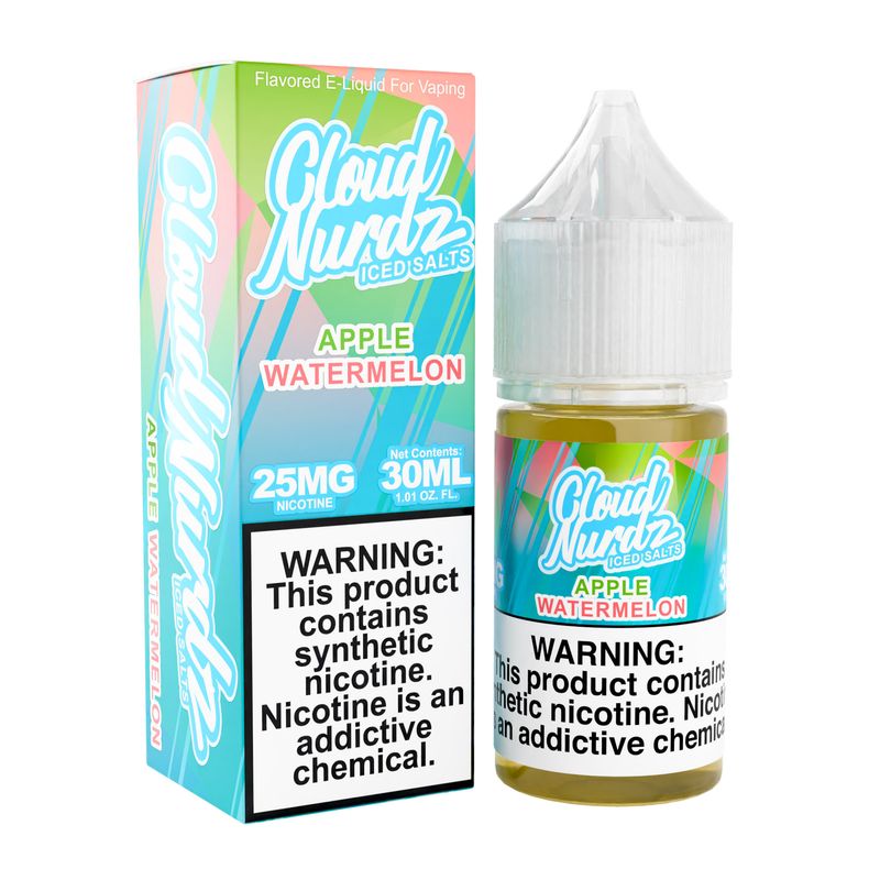 Cloud Nurdz Salt 30mL Apple Watermelon Iced