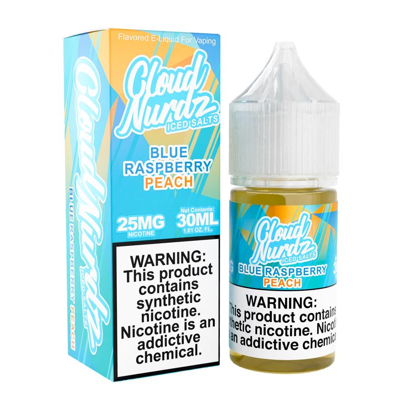Cloud Nurdz Salt 30mL Blue Raspberry Peach Iced