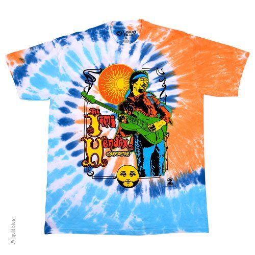 Jimi Hendrix - Sun Moon Experience Tie-Dye T-Shirt