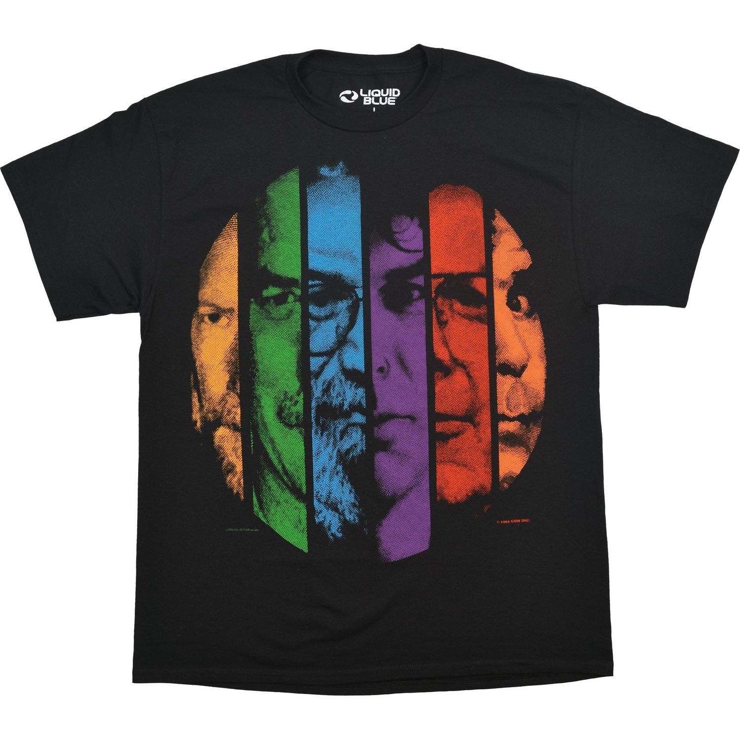 Grateful Dead Faces Black T-Shirt, Size: Small