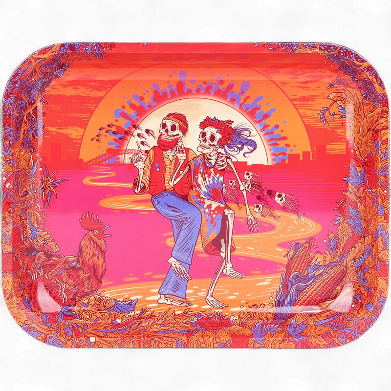 Grateful Dead x Pulsar Large Metal Rolling Tray | Sunset Dance
