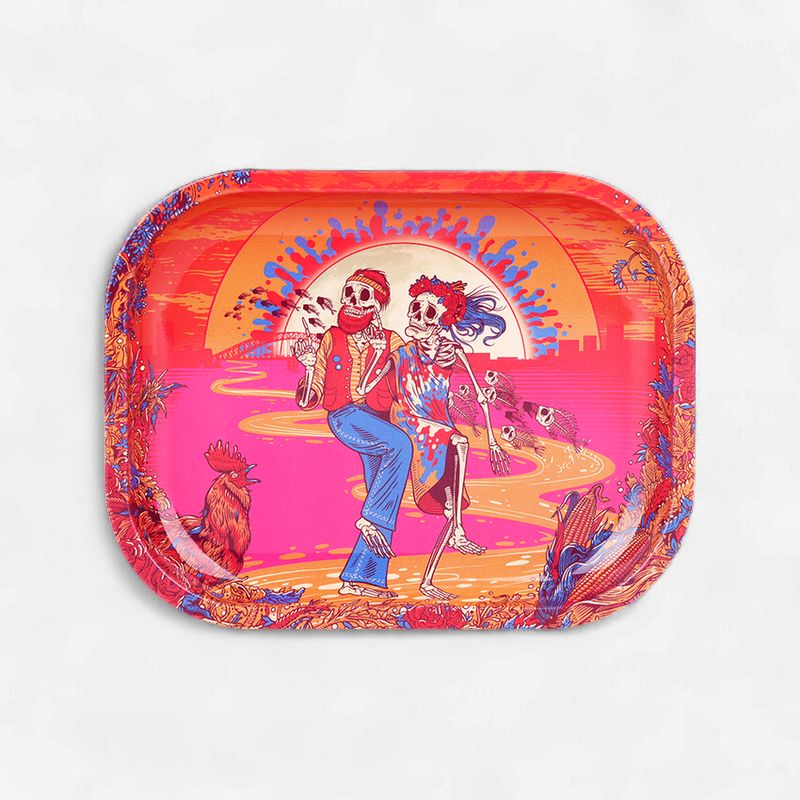 Grateful Dead x Pulsar Mini Metal Rolling Tray | Sunset Dance