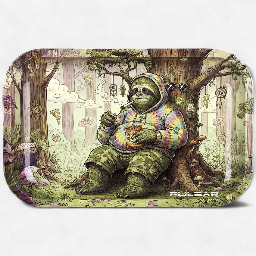 Pulsar Metal Rolling Tray | Sasquatch Sloth | 11"x7"