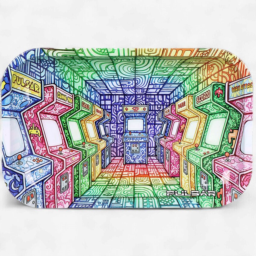 Pulsar Metal Rolling Tray | Arcade Madness | 11"x7"