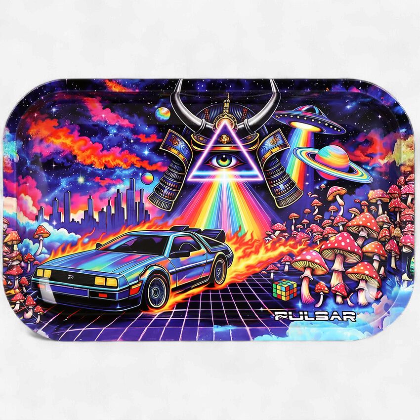 Pulsar Metal Rolling Tray | Flux Capacitation | 11"x7"