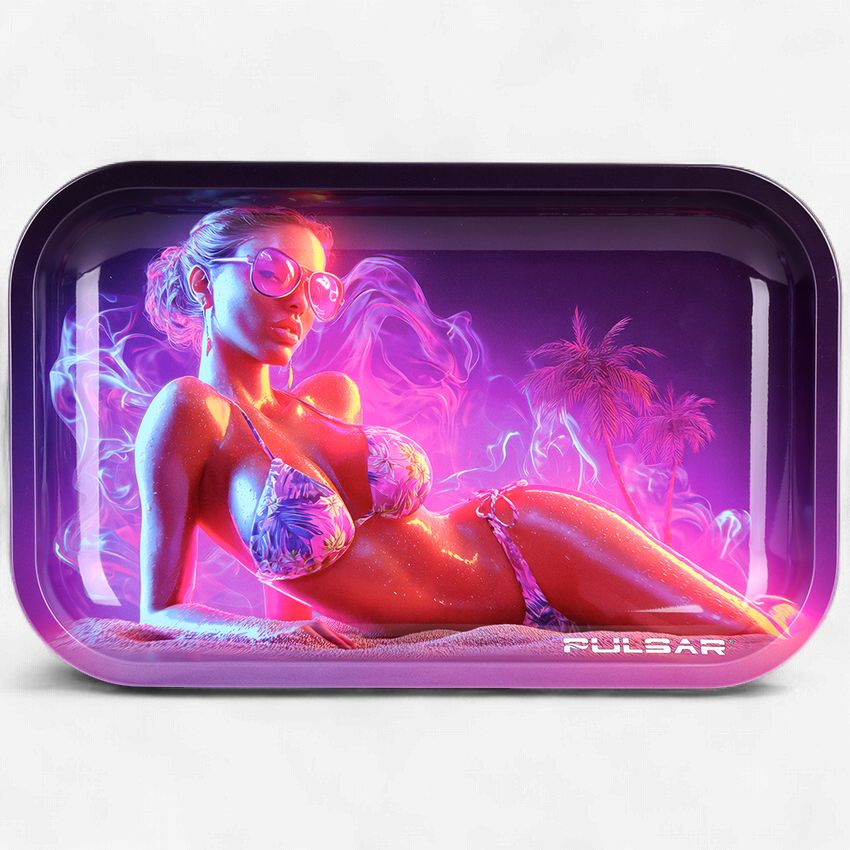 Pulsar Metal Rolling Tray | Lady Hazy | 11"x7"