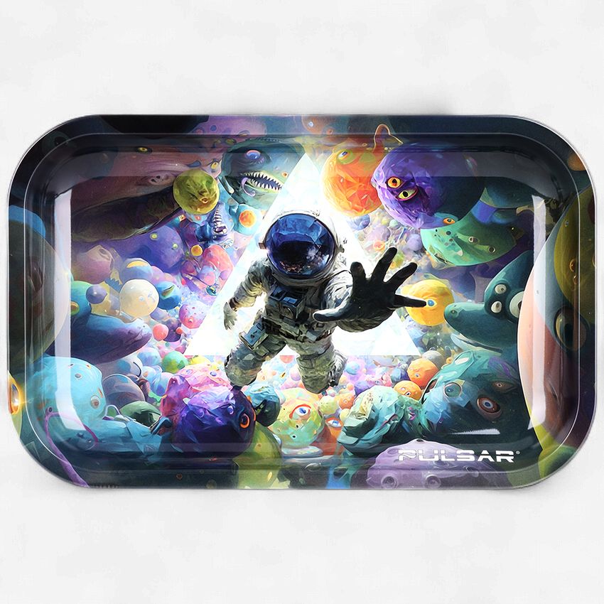 Pulsar Metal Rolling Tray | Return of the Psychedelic Spaceman | 11"x7"