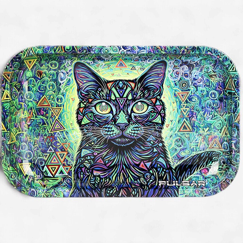 Pulsar Metal Rolling Tray | Cat-Atonic | 11"x7"