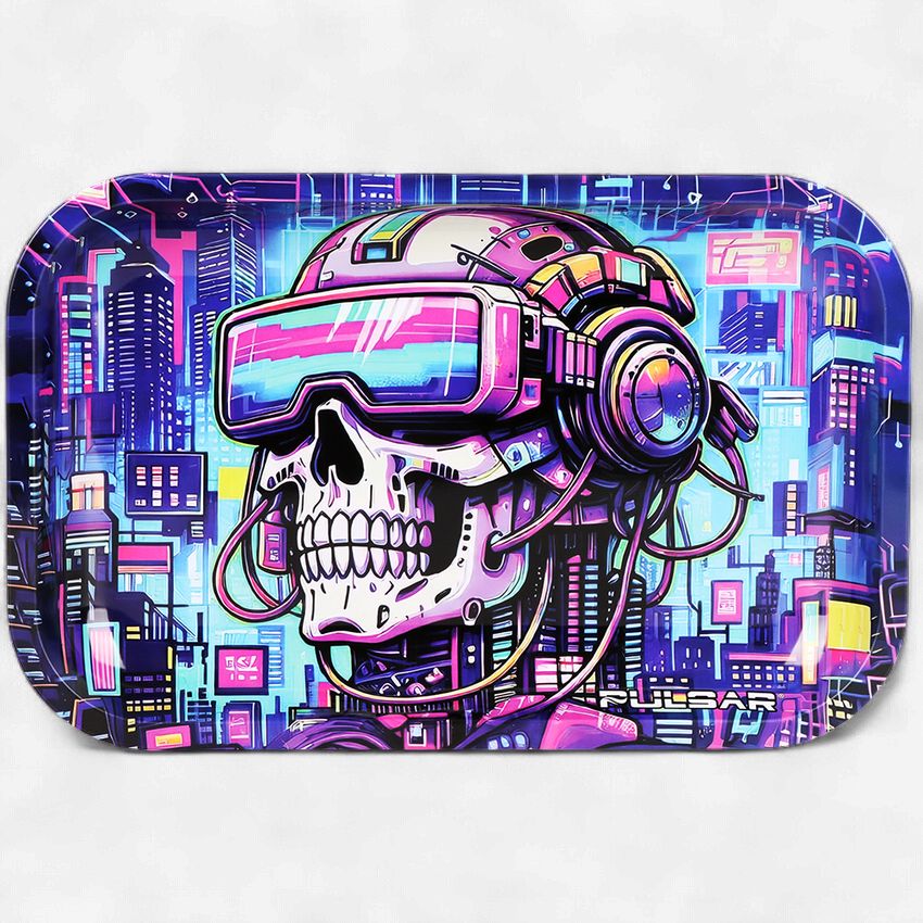 Pulsar Metal Rolling Tray | Cyber Pilot | 11"x7"