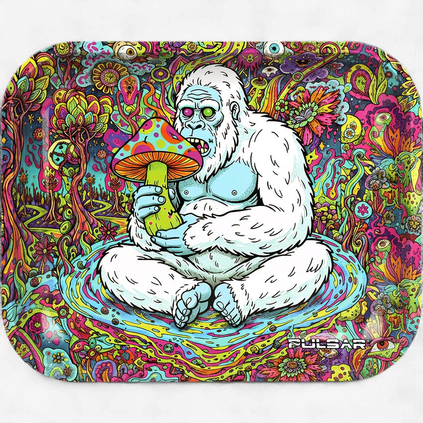 Pulsar Large Metal Rolling Tray | Trippin' Yeti | 13"x11"