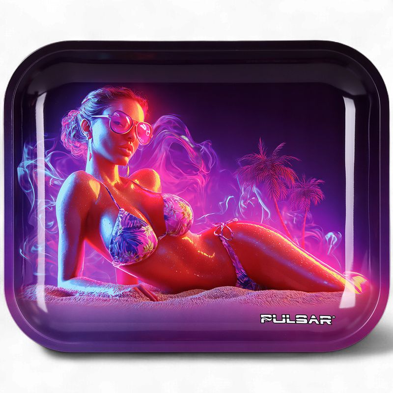 Pulsar Large Metal Rolling Tray | Lady Hazy | 13"x11"