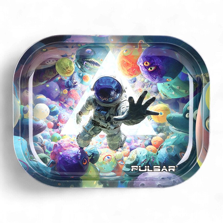 Pulsar Mini Metal Rolling Tray | Return of the Psychedelic Spaceman | 7"x5.5"