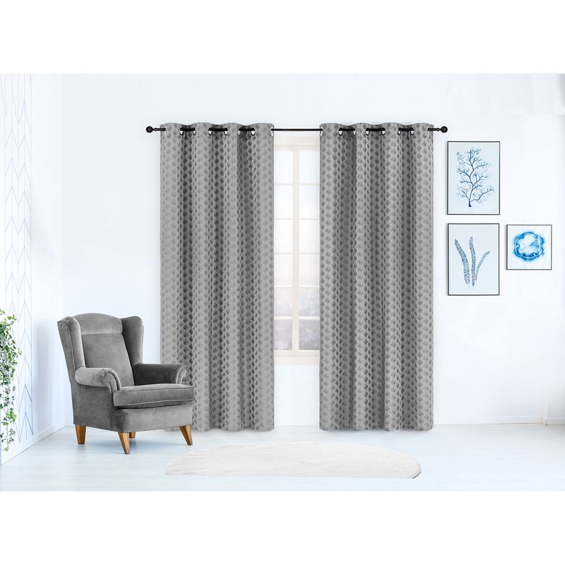 Panneau en jacquard avec oeillets en métal - Brayden