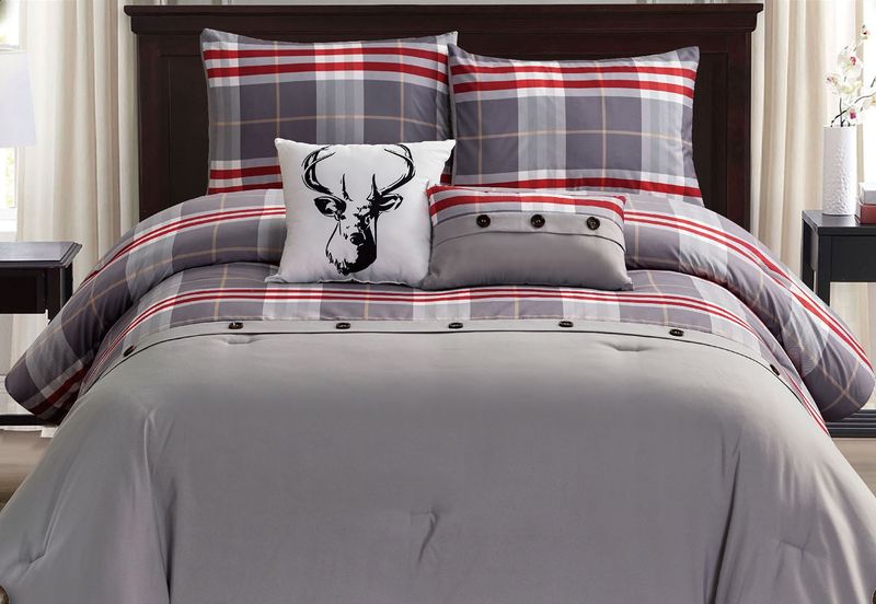 Lodge Gris - Ensemble Douillette 5 mcx
