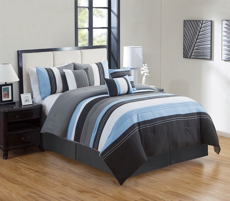 Barcelone Bleu Ensemble Douillette 7 mcx